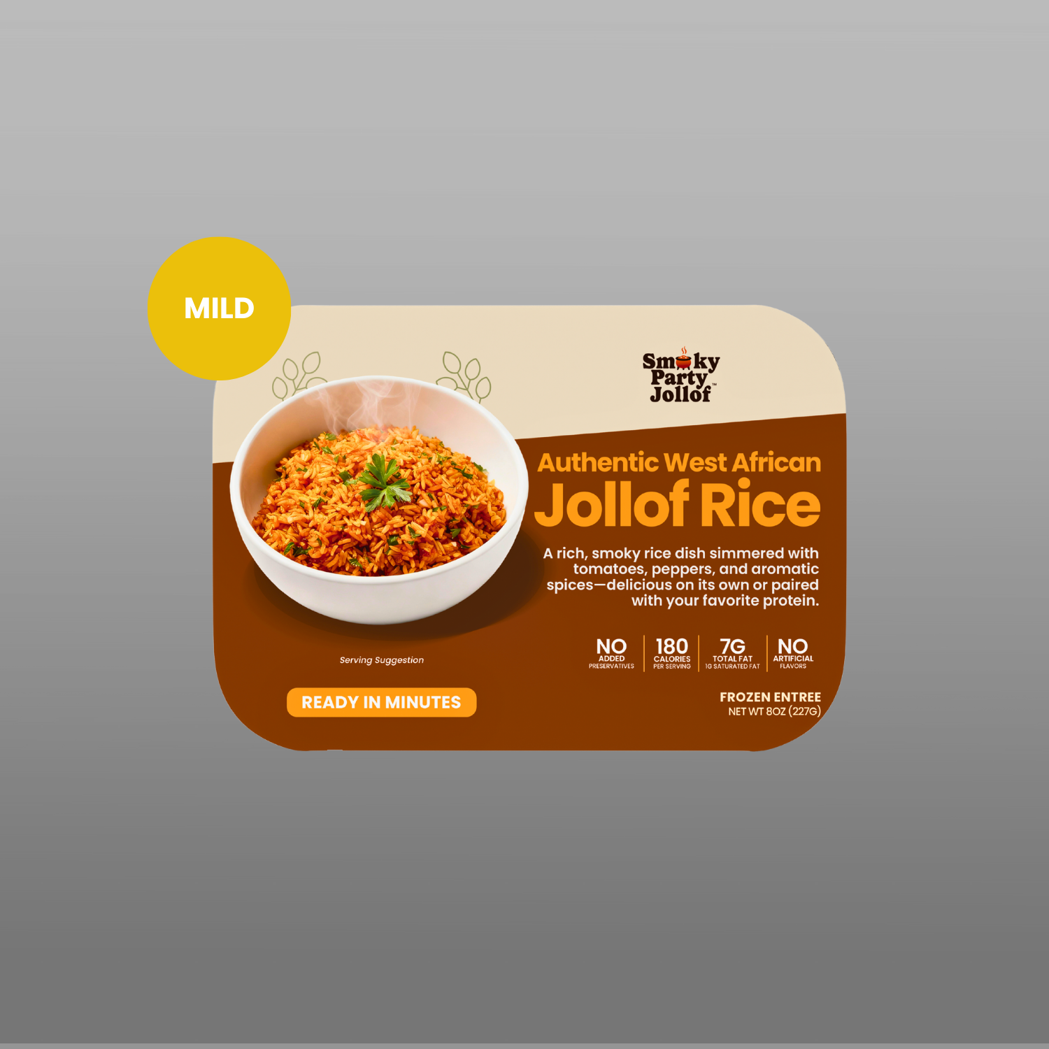Smoky Party Jollof - Mild (Smooth, rich, family-friendly)